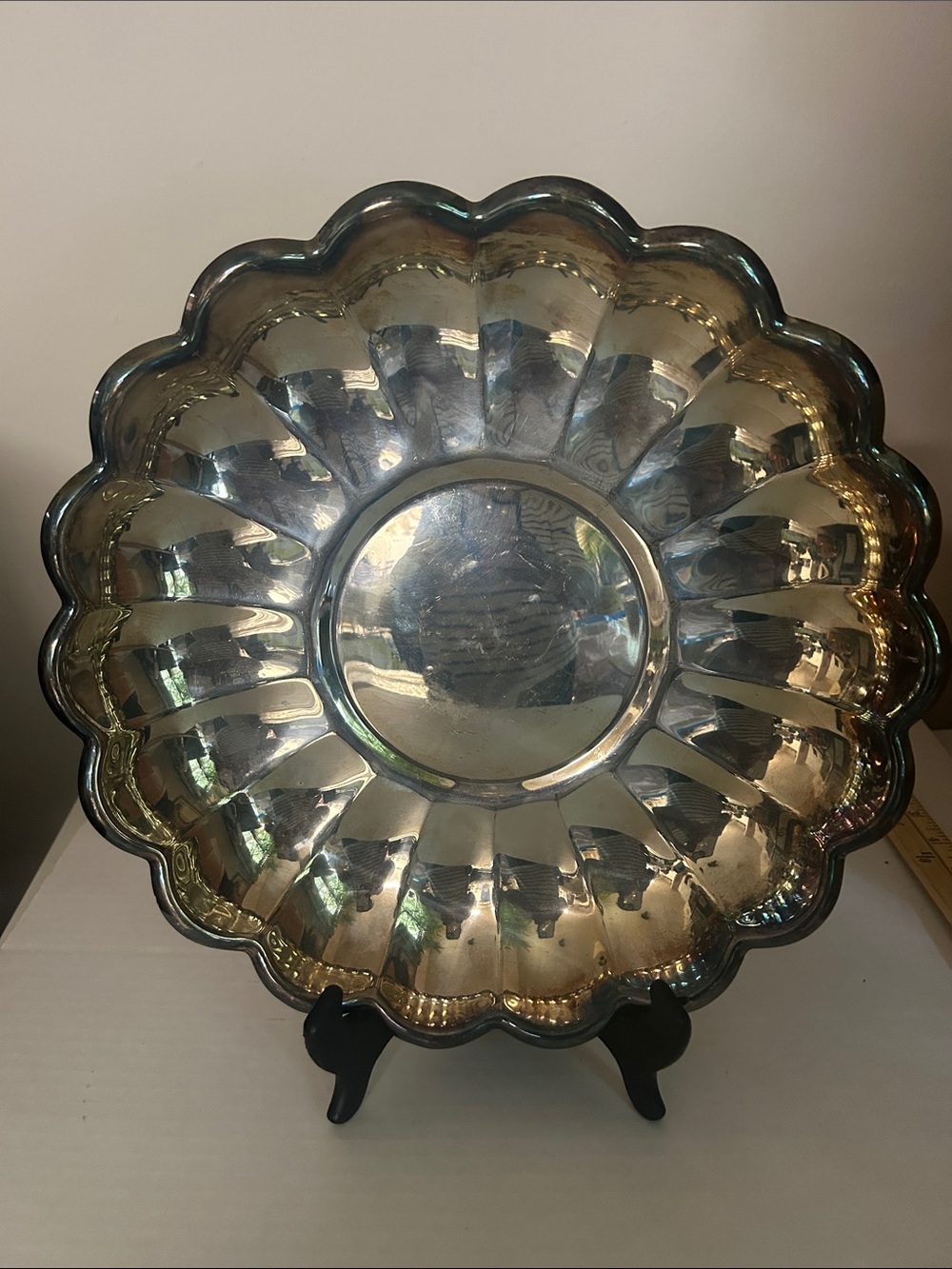 Reed and Barton Serving Tray Made in the USA    109 Holiday 12.5 inch